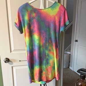 Colorful Tie-Dye Tshirt Dress